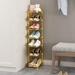 Everly Quinn 7 Pair Shoe Rack Metal in Yellow | 37.79 H x 9.05 W x 9.44 D in | Wayfair 11B1E623E9874819B773B6AFCBEC2990