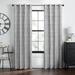 Bungalow Rose Woven Trends Geometric Semi-Sheer Thermal Single Window Curtain Panel Polyester in Gray | 63 H x 52 W in | Wayfair