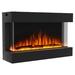 Symple Stuff Kamara 3 Sided Recessed Wall Mounted Electric Fireplace Insert in Black | 26.77 H x 39.92 W x 12.6 D in | Wayfair