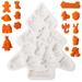 The Holiday Aisle® Christmas Fudge Mold Silicone Candy Mold Set | 7.7 H x 7.6 W x 0.43 D in | Wayfair 40E0D11596BE44F18673539F43827C6F