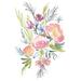 Winston Porter Pastel Floral Bouquet II by Jennifer Goldberger - Wrapped Canvas Print Metal | 48 H x 32 W x 1.25 D in | Wayfair
