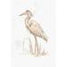 Highland Dunes Sepia Heron I by June Erica Vess - Wrapped Canvas Painting Canvas | 12 H x 8 W x 1.25 D in | Wayfair