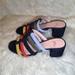 J. Crew Shoes | J.Crew Multicolored Suede Sandal Size 9.5 | Color: Blue/Yellow | Size: 9.5