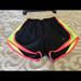 Nike Shorts | Nike Running Shorts, Size Xs, Color Is Black With Trim Of Coral & Lime Green | Color: Black | Size: Xs