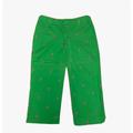 Lilly Pulitzer Pants & Jumpsuits | Lilly Pulitzer Lime Green Womens Capri Pants With Embroidered Palm Trees Size4 | Color: Green | Size: 4