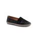 Women's Ruby Casual Flat by Trotters in Black (Size 6 1/2 M)