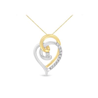 Women's Yellow And White Gold Diamond Accent Open ...