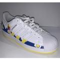 Adidas Shoes | Adidas Superstar X Philip Colbert Save The Lobster Mens Sneakers Shoes Sz 9 Nwob | Color: White/Yellow | Size: 9
