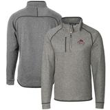 Men's Cutter & Buck Bobby Bowden Gray Florida State Seminoles Big Tall Mainsail Half-Zip Pullover Jacket