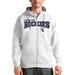 Men's Antigua White Colorado Rockies Team Logo Victory Full-Zip Hoodie