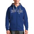 Men's Antigua Royal Kansas City Royals Team Logo Victory Full-Zip Hoodie