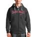 Men's Antigua Charcoal St. Louis Cardinals Team Logo Victory Full-Zip Hoodie