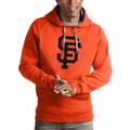 Men's Antigua Orange San Francisco Giants Victory Pullover Team Logo Hoodie