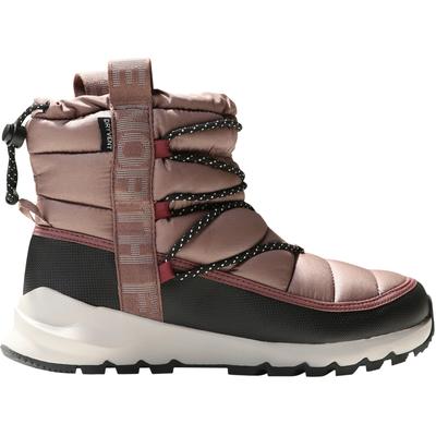 Winterstiefel THE NORTH FACE "W THERMOBALL LACE UP WP", Damen, Gr. 37, grau (taupe), Synthetik, sportlich, Schuhe, Snowb