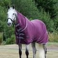 WeatherBeeta Anti - Static Fleece Combo Neck Cooler - 84 - Maroon/Grey/White - Smartpak