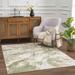 Liverpool 2' x 3' Modern Lambswool/Nutmeg/Driftwood/Smoke/Dark Beige/Cream/Green Area Rug - Hauteloom