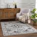 Liverpool 9'2" x 12' Traditional Colorful/Gray/Charcoal/Medium Gray/Light Gray/Off White/Rust/Mustard Area Rug - Hauteloom