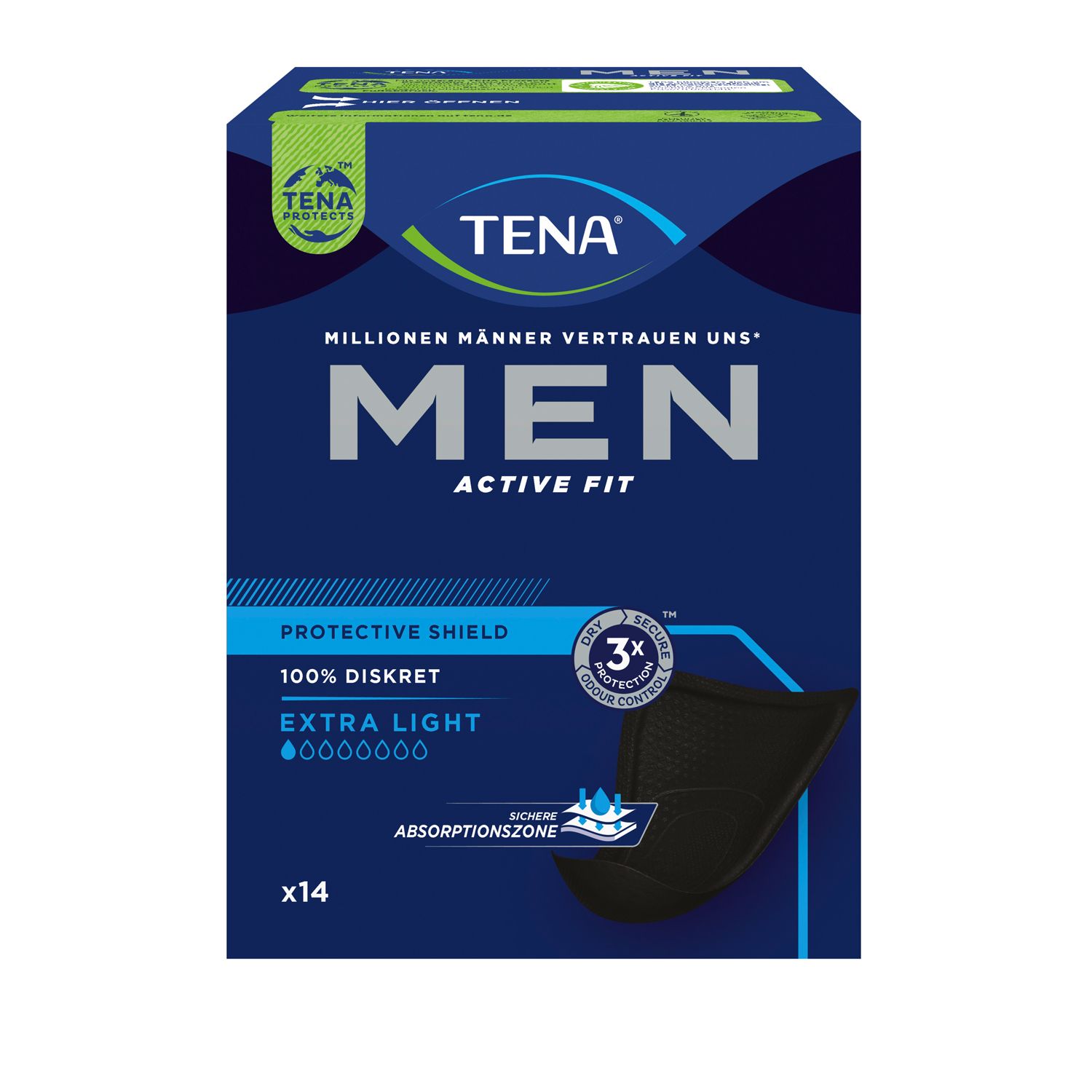 Tena MEN Active Fit Level 0 Inkontinenz Einlagen 8x14 St Image