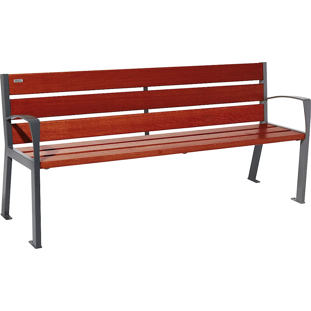 Banc en bois SILAOS® avec dossier PROCITY