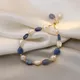 Bracelet de luxe Vintage en pierre naturelle bleu ciel perle naturelle pour femme nouveau Bracelet