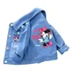 Veste en denim Minnie Mouse pour bébés filles manteau pour enfants vêtements d'extérieur College