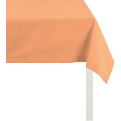 Tischdecke APELT "3944 UNI BASIC" Gr. 2, orange, B:140cm L:250cm, Baumwolle, Tischdecken