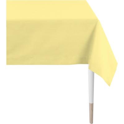 Tischdecke APELT "4362 Rips-Uni" Gr. 1, gelb, B:130cm L:170cm, Polyester, Baumwolle, Tischdecken, UNI-BASIC Image