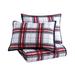 Riverbrook Home Red Plaid 2 Piece Reversible Coverlet Set Red
