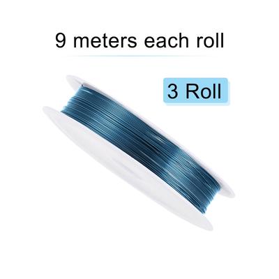 Copper Wire Resistant Beading Wires, 3 Rolls