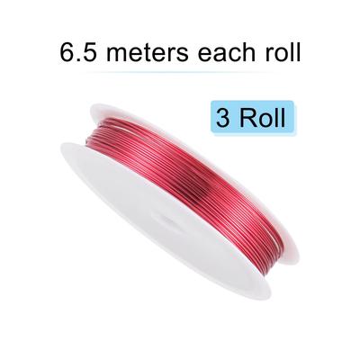 Copper Wire Resistant Beading Wires, 3 Rolls