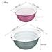 Rice Bowl Drain Basket Mesh Strainer Colander Food Filter Basket 2Pcs