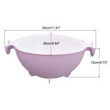 Kitchen Strainer Colander 2PCS, Plastic Food Strainer Washing Basket - 30 x 25 x 12 cm