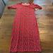 Lularoe Dresses | Lularoe Casual Dress | Color: Red | Size: Xxs