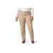 Plus Size Women's Relaxed Fit Wrinkle Free Straight Leg Pant by Lee in Flax (Size 16 W)