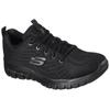 Sneaker SKECHERS "GRACEFUL - GET CONNECTED", Damen, Gr. 42, schwarz, Textil, sportlich, Schuhe, Freizeitschuh, Halbschuh, Schnürschuh in Schuhweite G (weit), Topseller