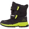 Outdoorwinterstiefel KAPPA, Gr. 35, schwarz (schwarz, lime), Synthetik, mehrfarbig, sportlich, Schuhe, - aus der Kappa Expedition Serie