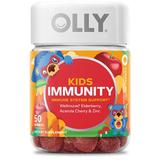 OLLY Kids Immunity - 50 Gummies - Immune Support - A blend of Wellmune�, Acerola Cherry, Elderberry and Zinc - Flavor: Cherry Berry