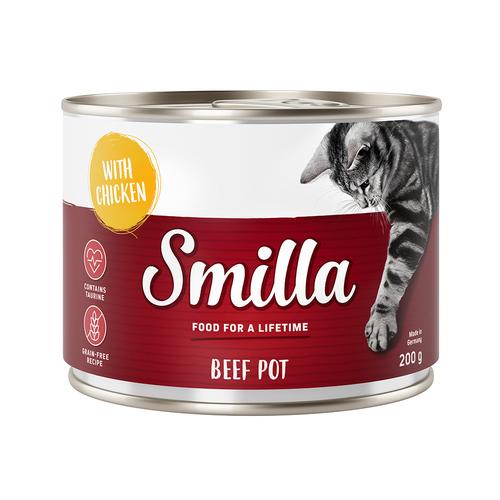 6x200g Tender Beef Mixed Pack Smilla Wet Cat Food