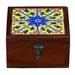 Lavish Touch Ceri Box Wood in Brown | 3.54 H x 5.91 W x 5.91 D in | Wayfair 5500