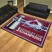 Black 117 x 87 x 0.5 in Indoor Area Rug - FANMATS Colorado Avalanche Starter Mat Accent Rug - 19In. X 30In. Nylon | 117 H x 87 W x 0.5 D in | Wayfair