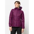 Winterjacke JACK WOLFSKIN "BERGLAND INS HOODY W" Gr. S (36), lila (beere) Damen Jacken Sportjacken