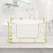 Mercer41 Metal Wire Free Standing/Wall Mounted Folded Paper Towel Holder Metal in Yellow | 5.9 H x 10.82 W x 3.93 D in | Wayfair