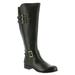 Naturalizer Jessie Wide Shaft - Womens 6 Black Boot Medium