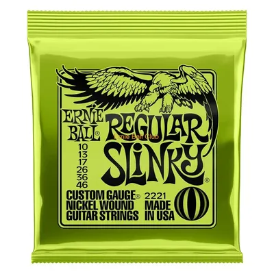 Ernie Ball – cordes de guitare électrique 2221 en acier plaqué Nickel standard Slinky calibre