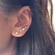 Boucle d'oreille étoile en métal pour femme petite boucle d'oreille grimpante bijoux tendance