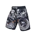 Short MMA BJJ pour homme imprimé animal 3D 84% polyester 16% élasthanne léger grappin