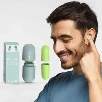 Bouchons d'oreille insonorisés pour sommeil Protection Anti-bruit silencieux doux à rebond lent