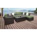 kathy ireland River Brook 7 Piece Outdoor Wicker Patio Furniture Set 07f