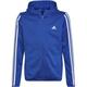 ADIDAS Kinder Kapuzensweat B 3S FZ HD, Größe 176 in Blau