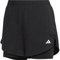 ADIDAS Damen Shorts AEROREADY Made for Training Minimal Two-in-One, Größe S in Schwarz